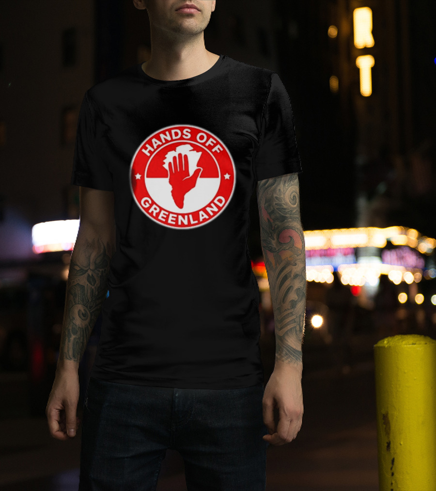 Hands Off Greenland Red Circle T-Shirt