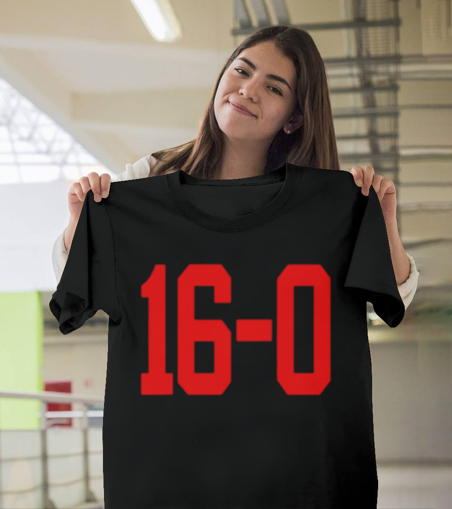 Indiana Hoosiers Undefeated 16 0 Victory Celebration T-Shirt