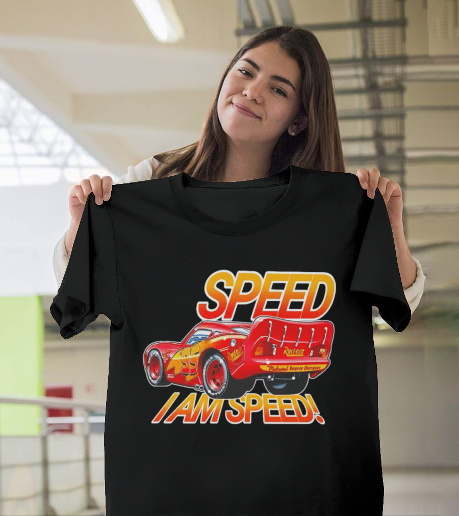 Lightning McQueen Speed I Am Speed Rust Eze Racing 95 T-Shirt