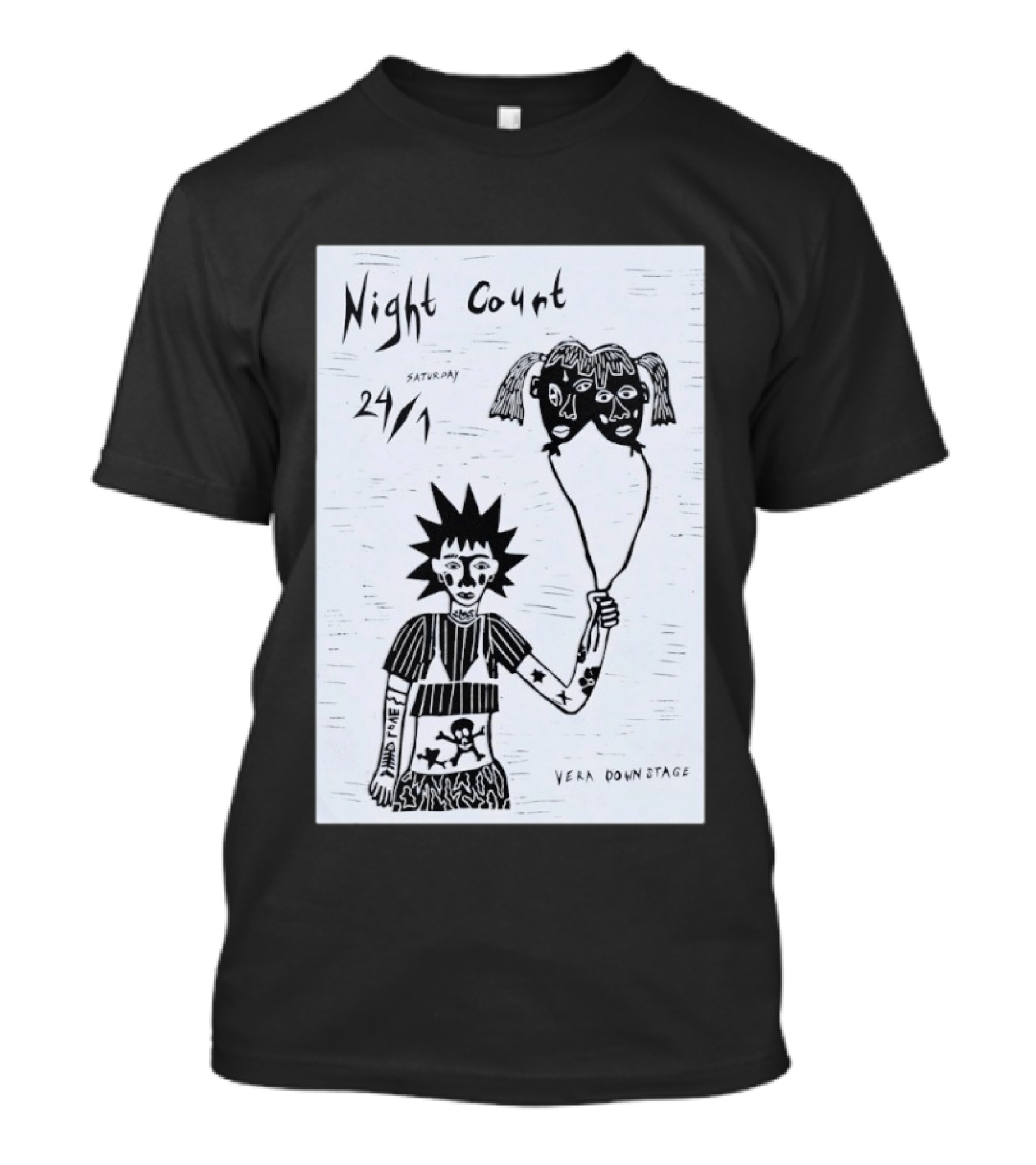 Night Court January 24 Vera Downstage Groningen NL Punk T-Shirt