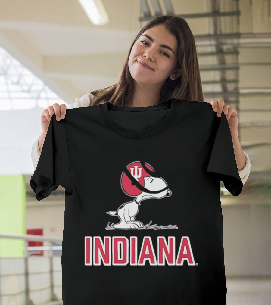 Snoopy Indiana Hoosiers Football Peanuts IU T-Shirt