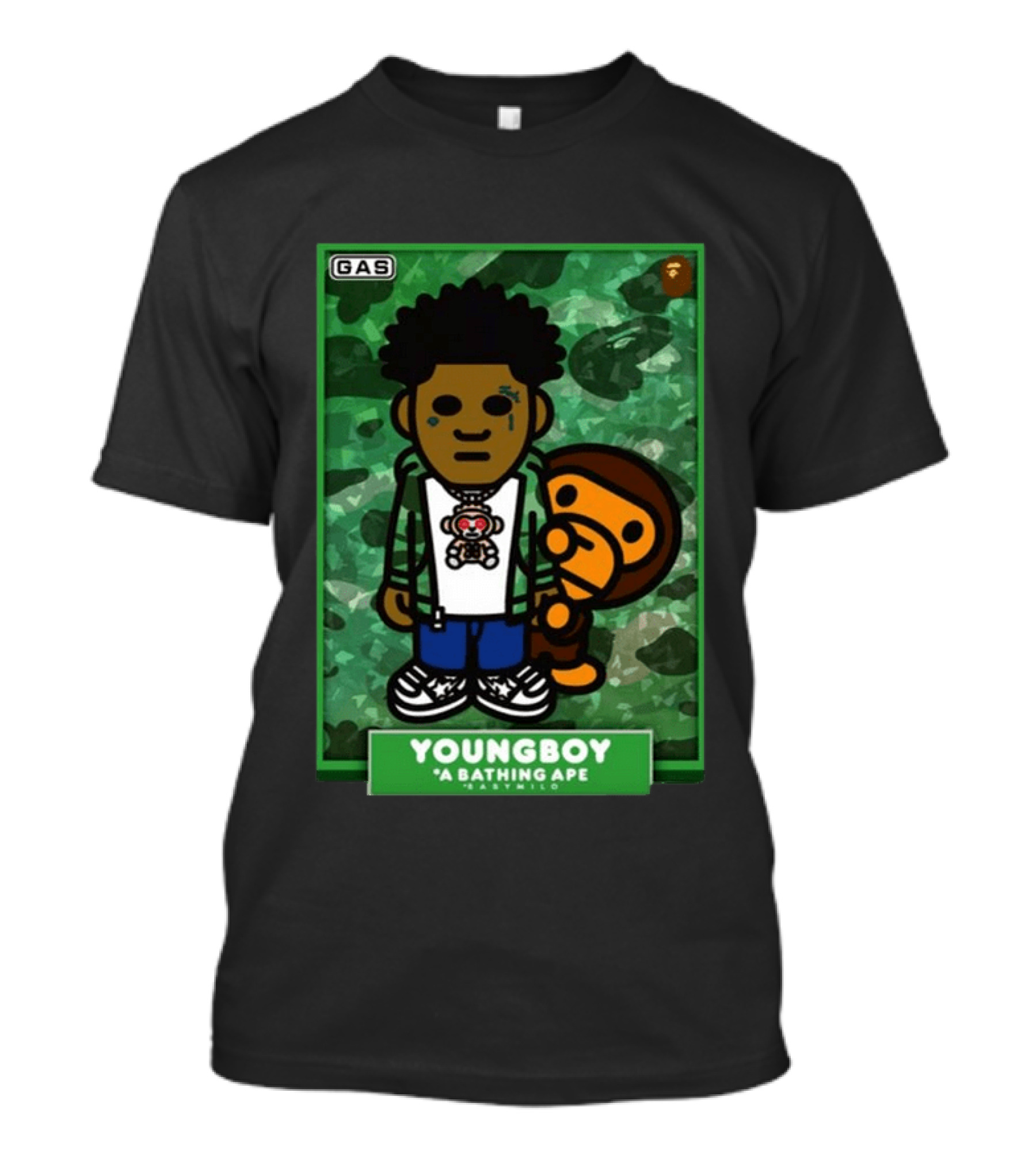 YOUNGBOY A Bathing Ape BAPE Milo Collaboration T-Shirt