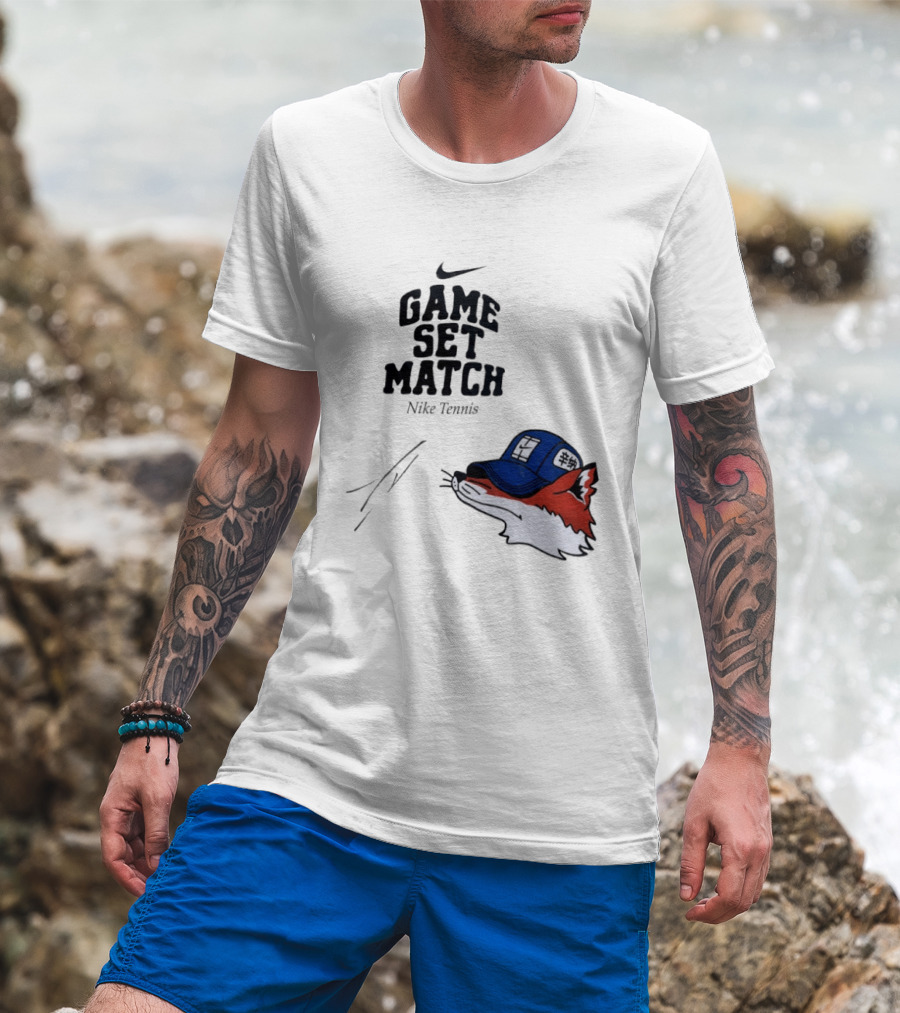Nike Tennis Game Set Match Fox T-Shirt