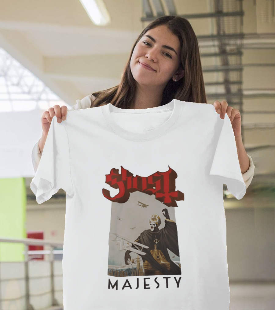 Ghost Papa Emeritus Planes Majesty T-Shirt