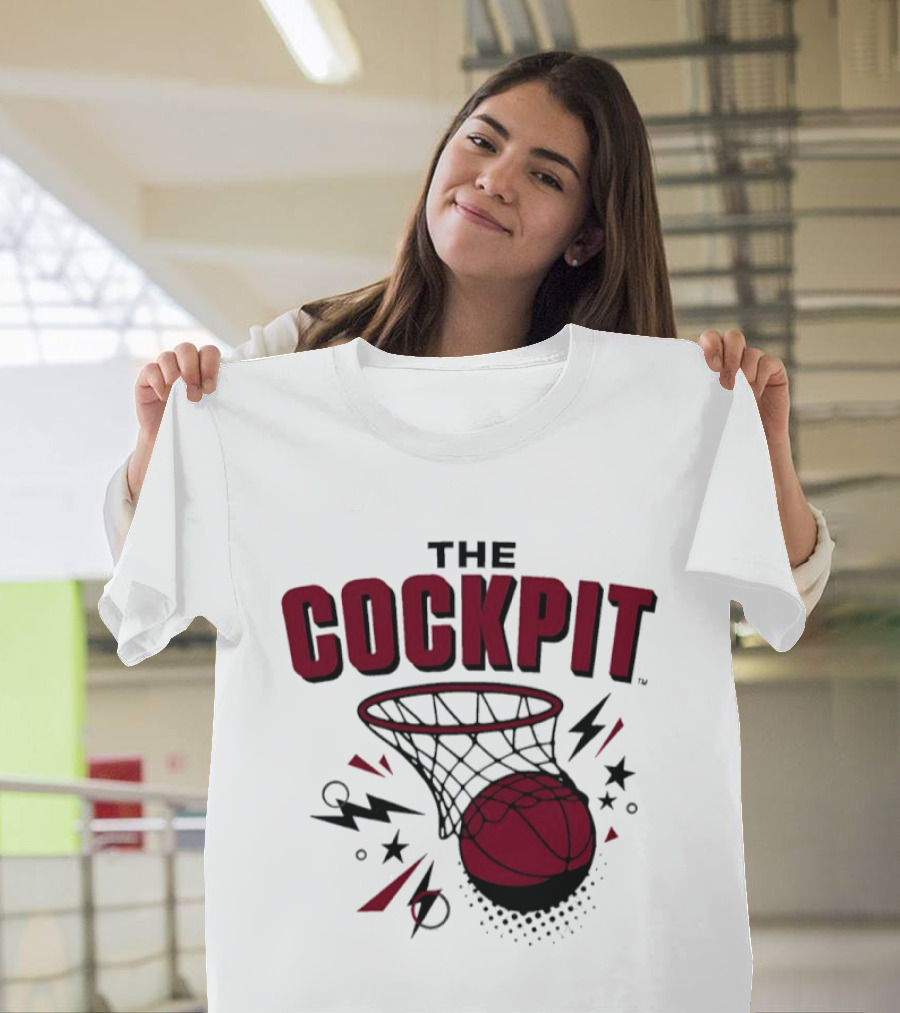 The Cockpit South Carolina Gamecocks Basketball Hoop Thunder T-Shirt