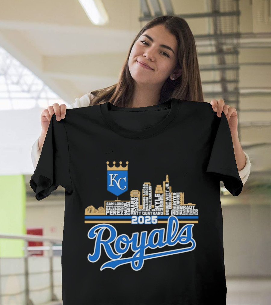 Kansas City Royals 2025 KC Skyline Royals T-Shirt