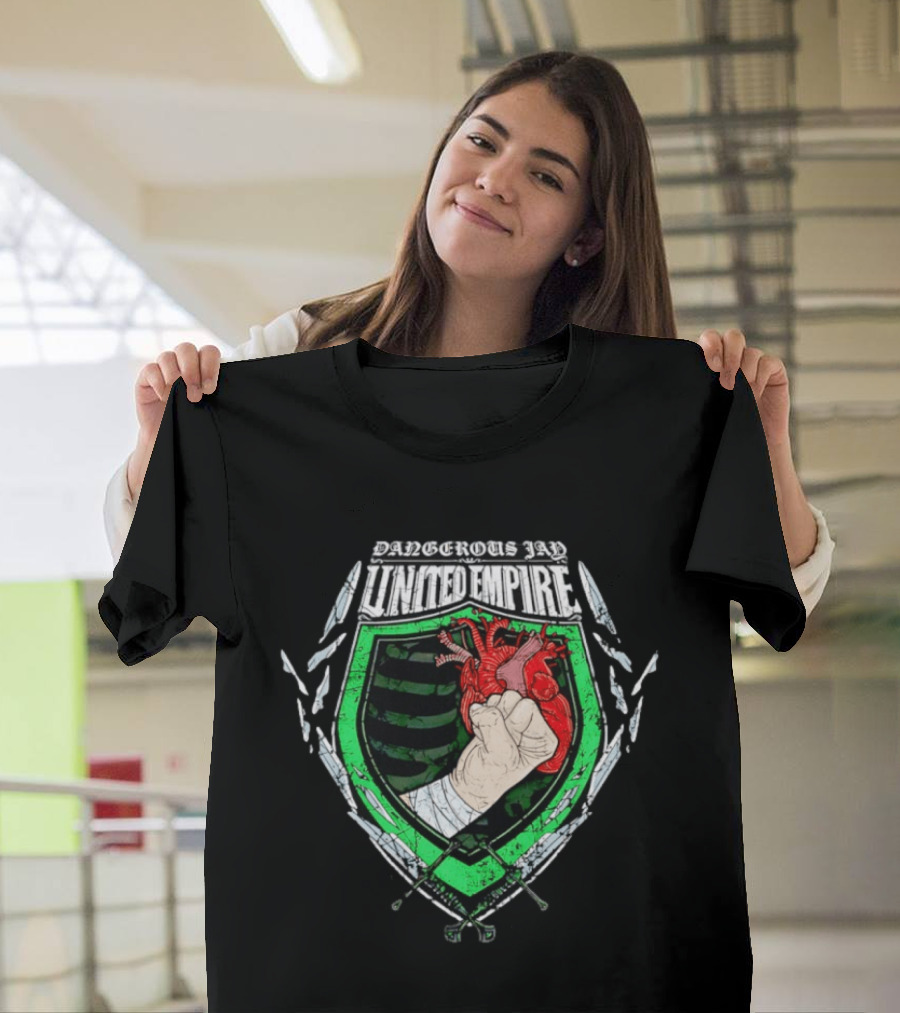 United Empire Dangerous Jay Fist Heart Crest T-Shirt