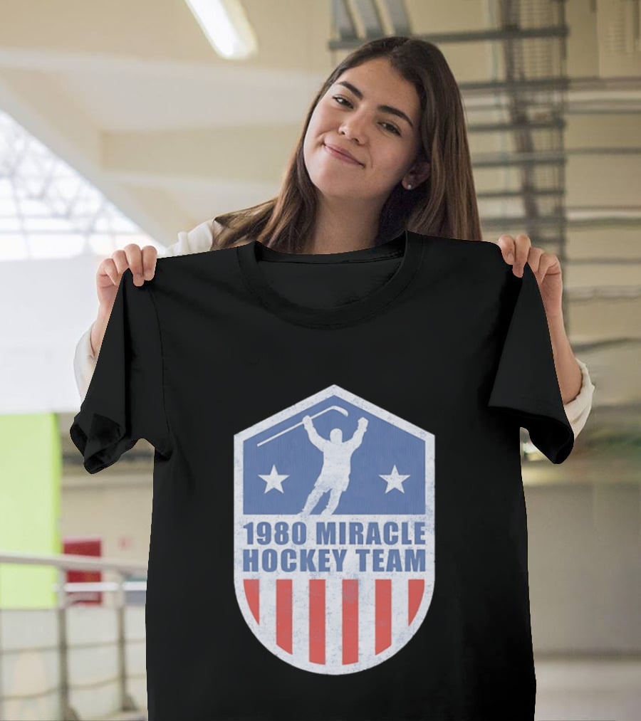 1980 Miracle Hockey Team USA Victory Stars And Stripes T-Shirt