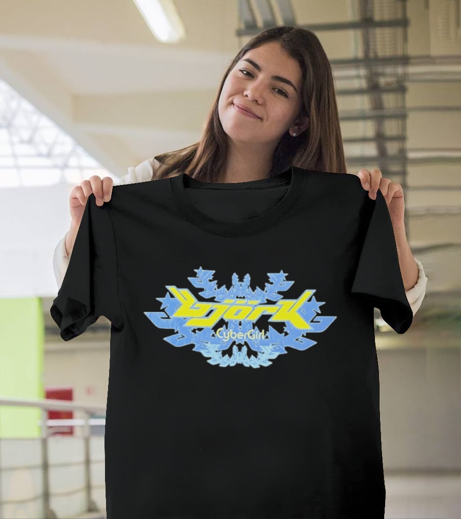 Bjork CyberGirl Futuristic Snowflake T-Shirt