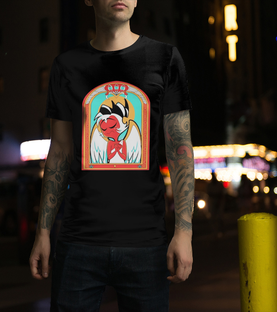 Helluva Boss Saint Fuckass Angel Character Image T-Shirt