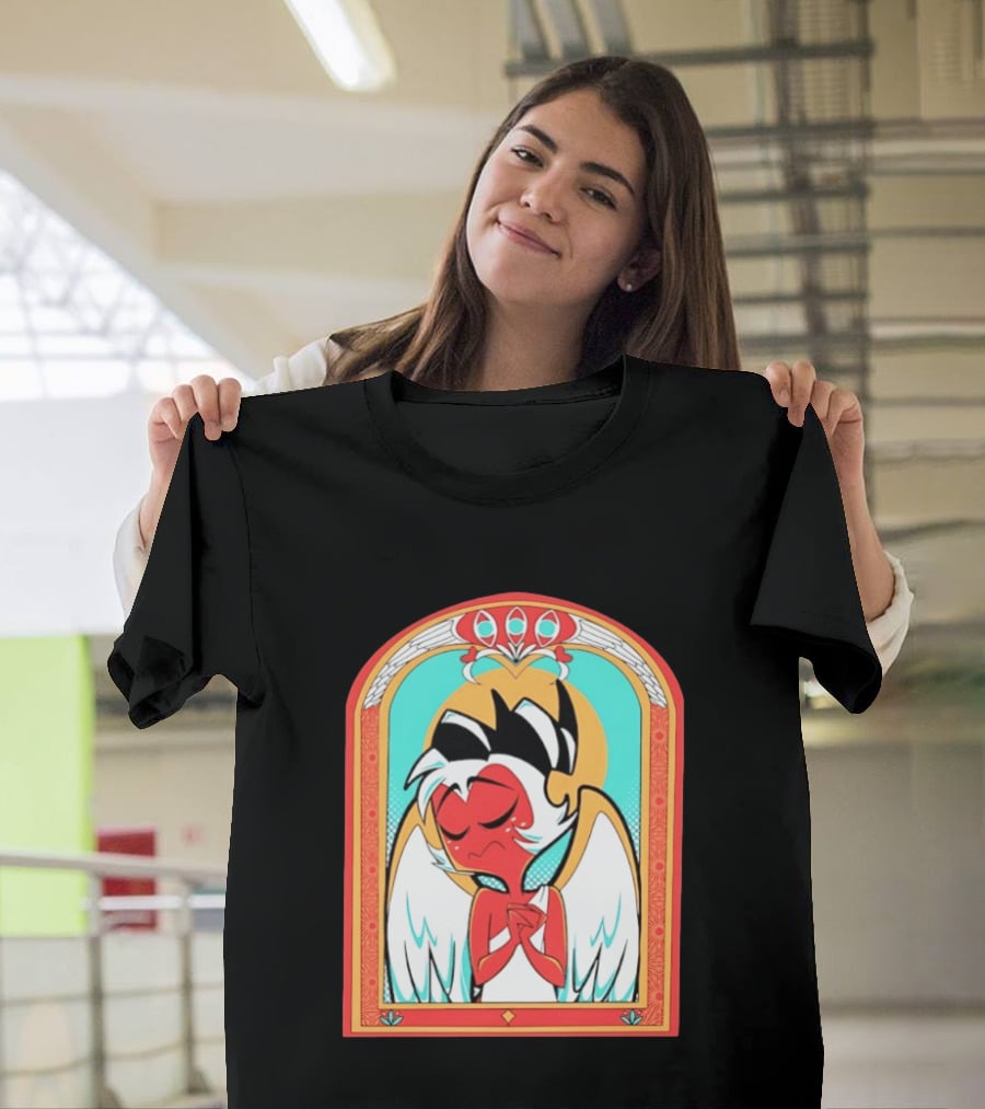 Helluva Boss Saint Fuckass Angel Character Image T-Shirt