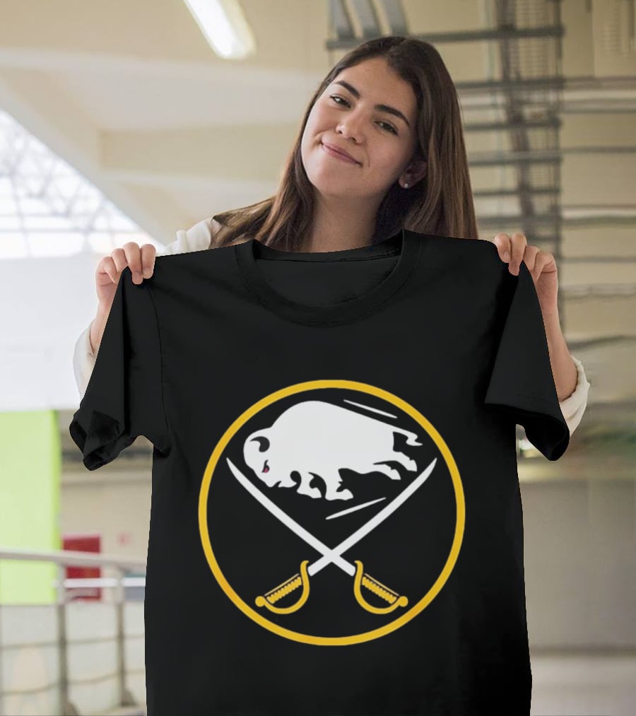 Buffalo Bills Sabres Crossed Swords Royal T-Shirt