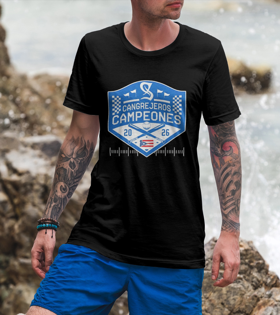 Cangrejeros Campeones 2026 LBPRC Puerto Rico Baseball T-Shirt