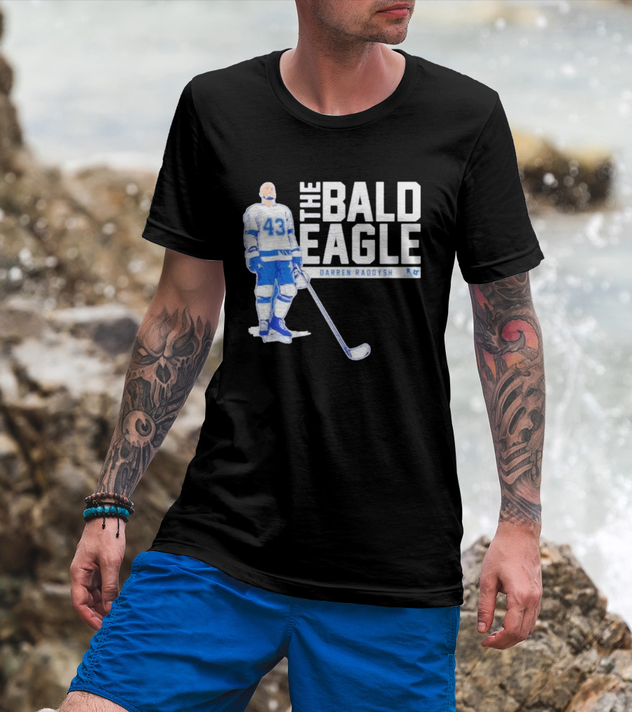 Darren Raddysh The Bald Eagle Number 43 Hockey Player T-Shirt