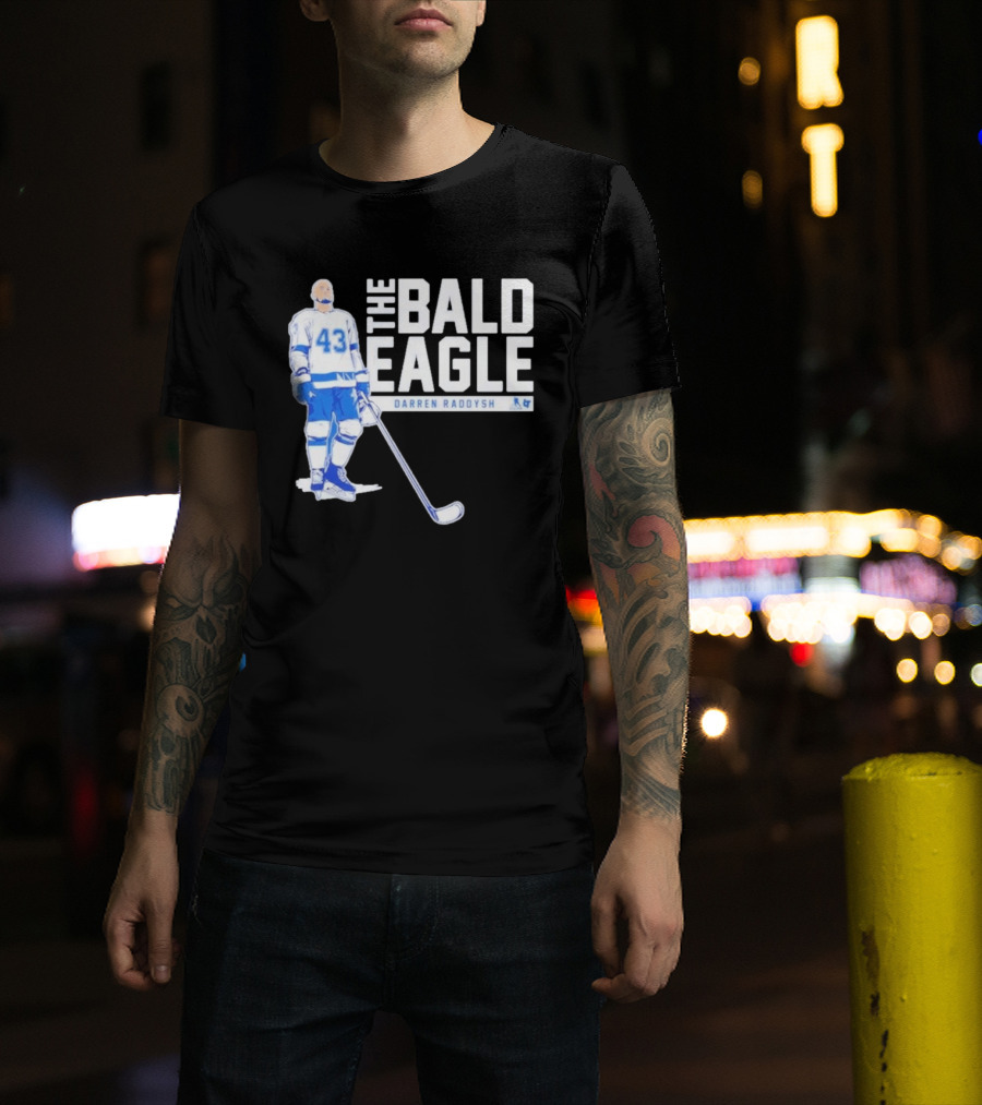 Darren Raddysh The Bald Eagle Number 43 Hockey Player T-Shirt