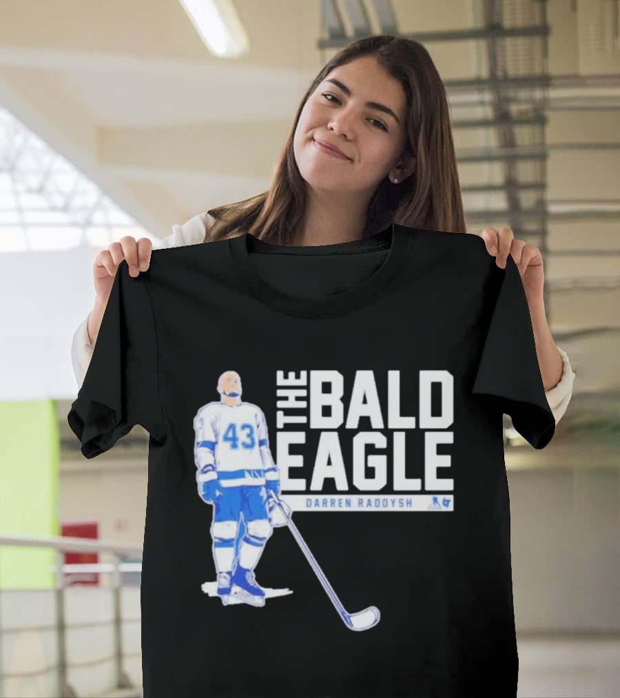 Darren Raddysh The Bald Eagle Number 43 Hockey Player T-Shirt