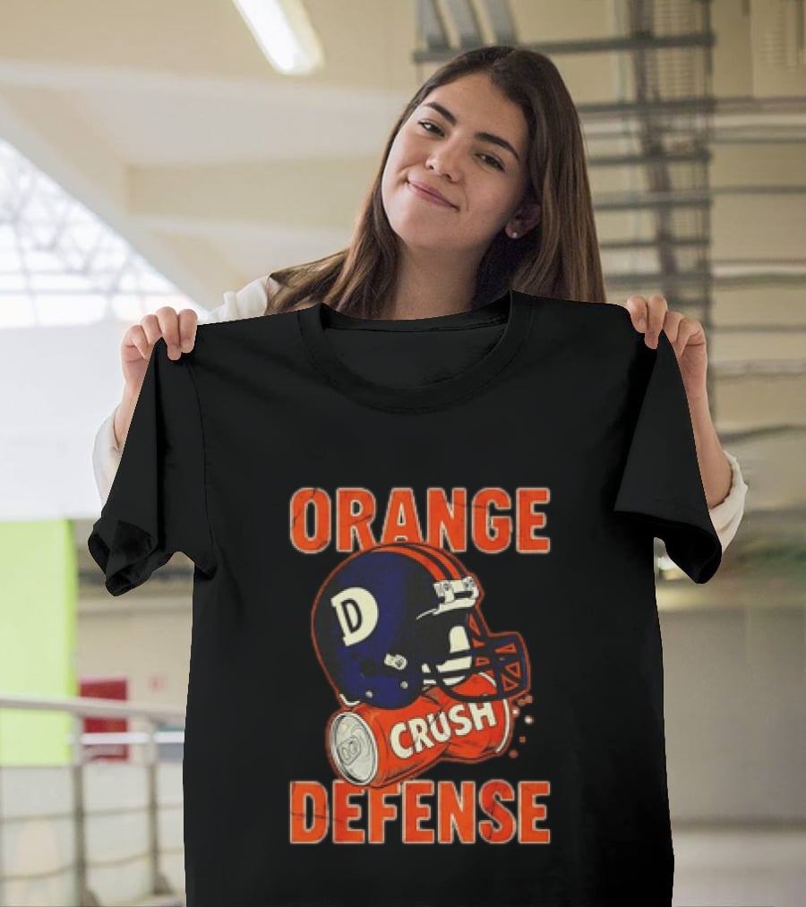 Orange Crush Defense Helmet Denver Broncos Football T-Shirt