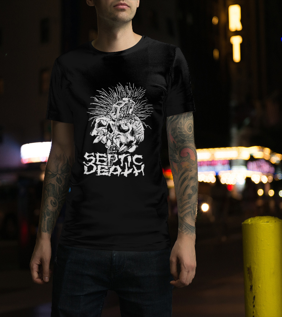 Septic Death Skull Art Punk T-Shirt