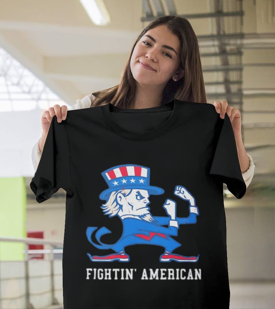 Uncle Sam Fightin' American Patriotic Boxing T-Shirt