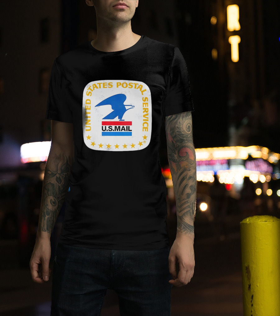 United States Postal Service US Mail Eagle Icon Vintage Look T-Shirt