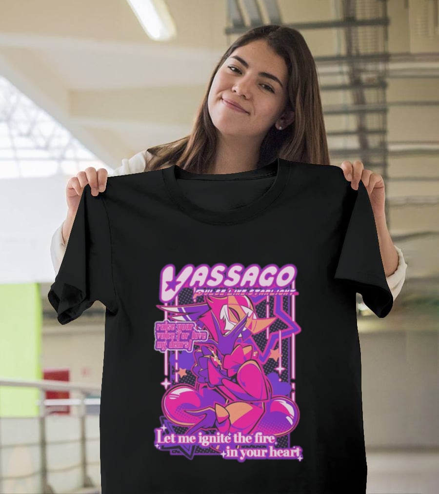 Vassago Pulse Like Starlight Raise Your Voice For Love My Dear Let Me Ignite The Fire In Your Heart T-Shirt