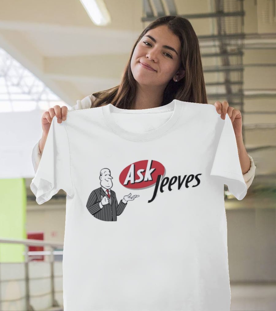 Ask Jeeves Classic Vintage Internet Butler T-Shirt