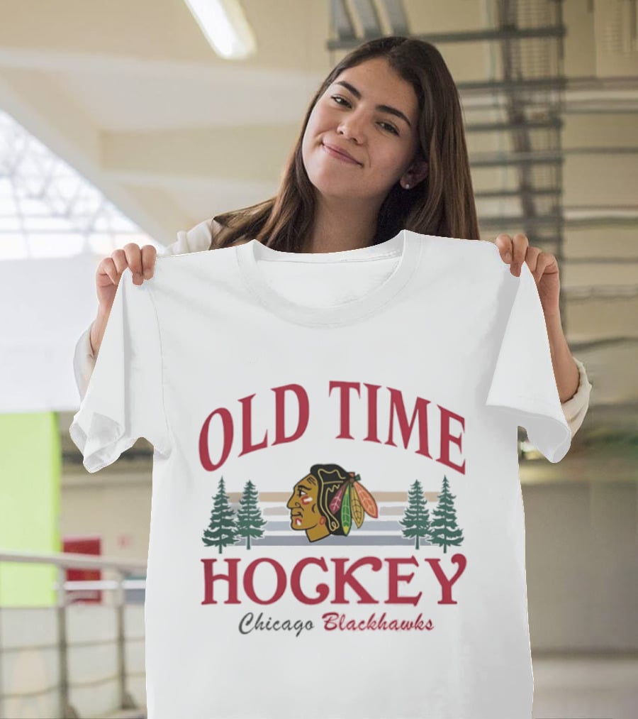 Old Time Hockey Chicago Blackhawks Retro NHL T-Shirt