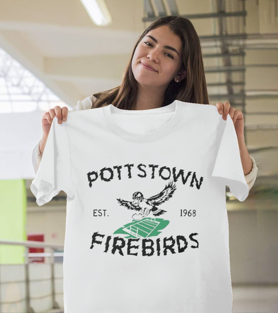 Pottstown Firebirds Football Est 1968 Vintage Eagle T-Shirt