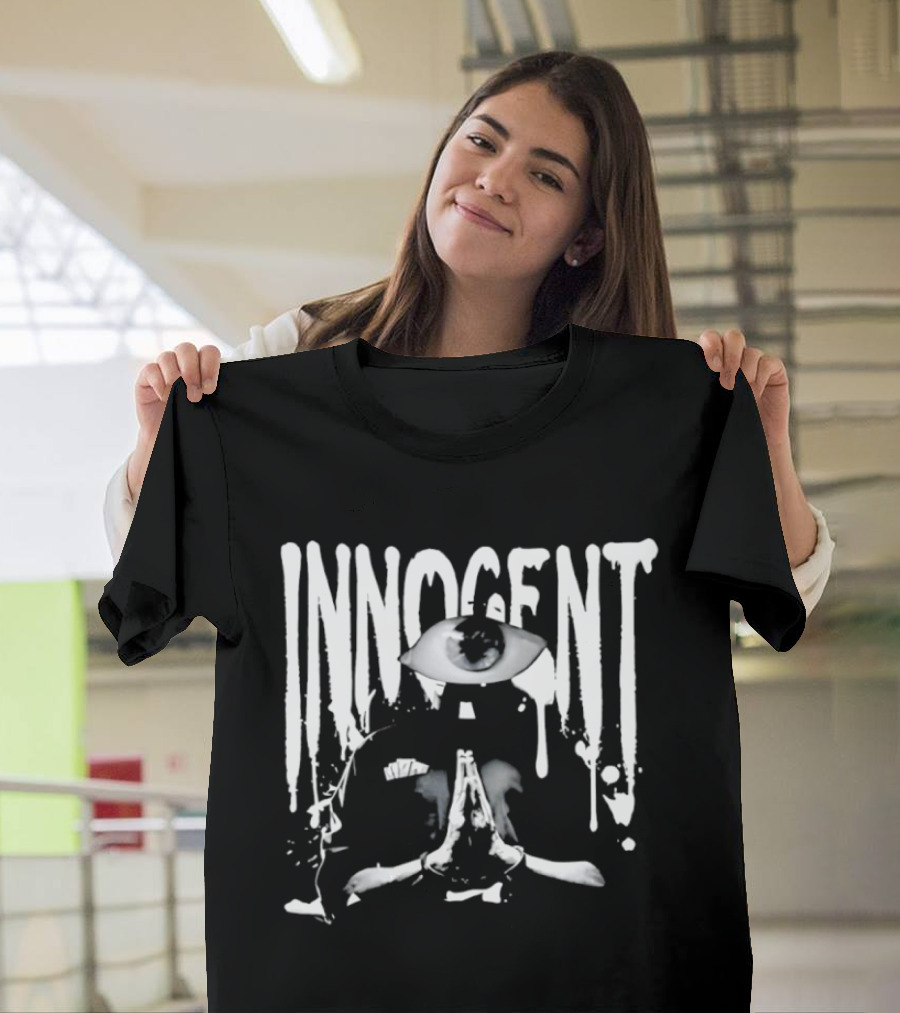 Innocent Eyes Pray White Splatter T-Shirt