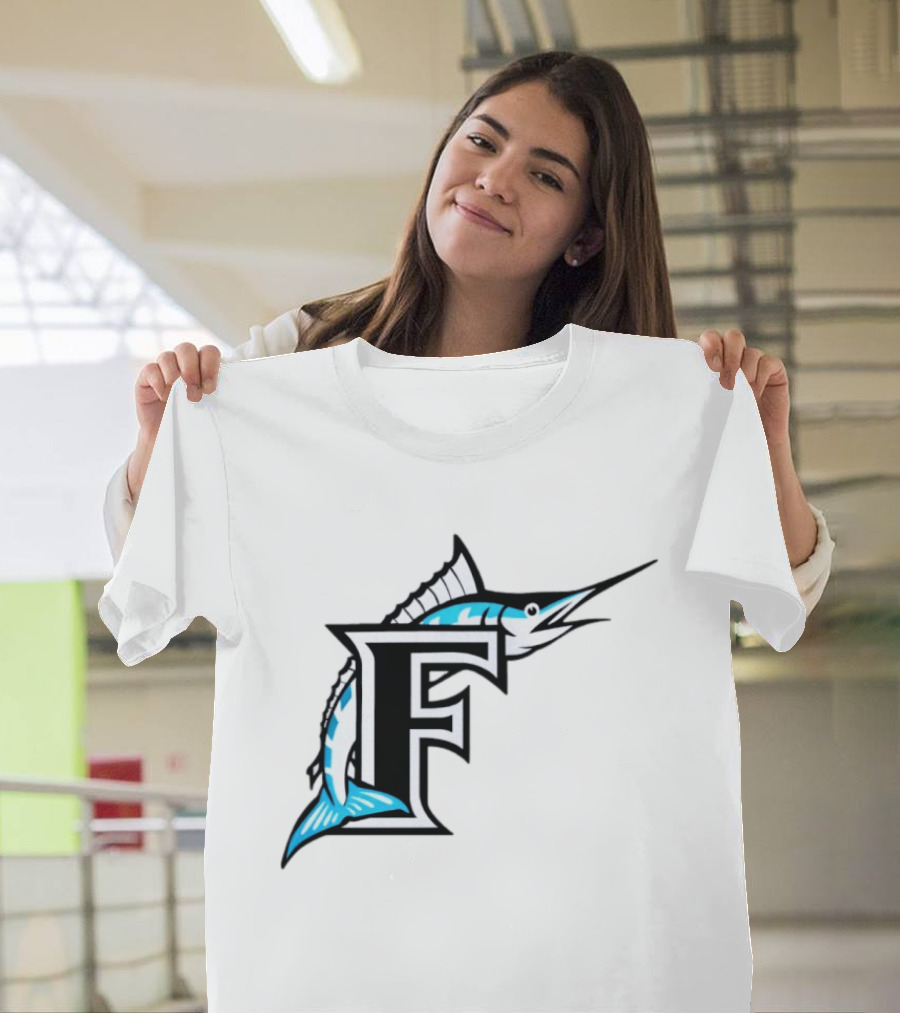 Florida Marlins Vintage F Logo Marlin T-Shirt