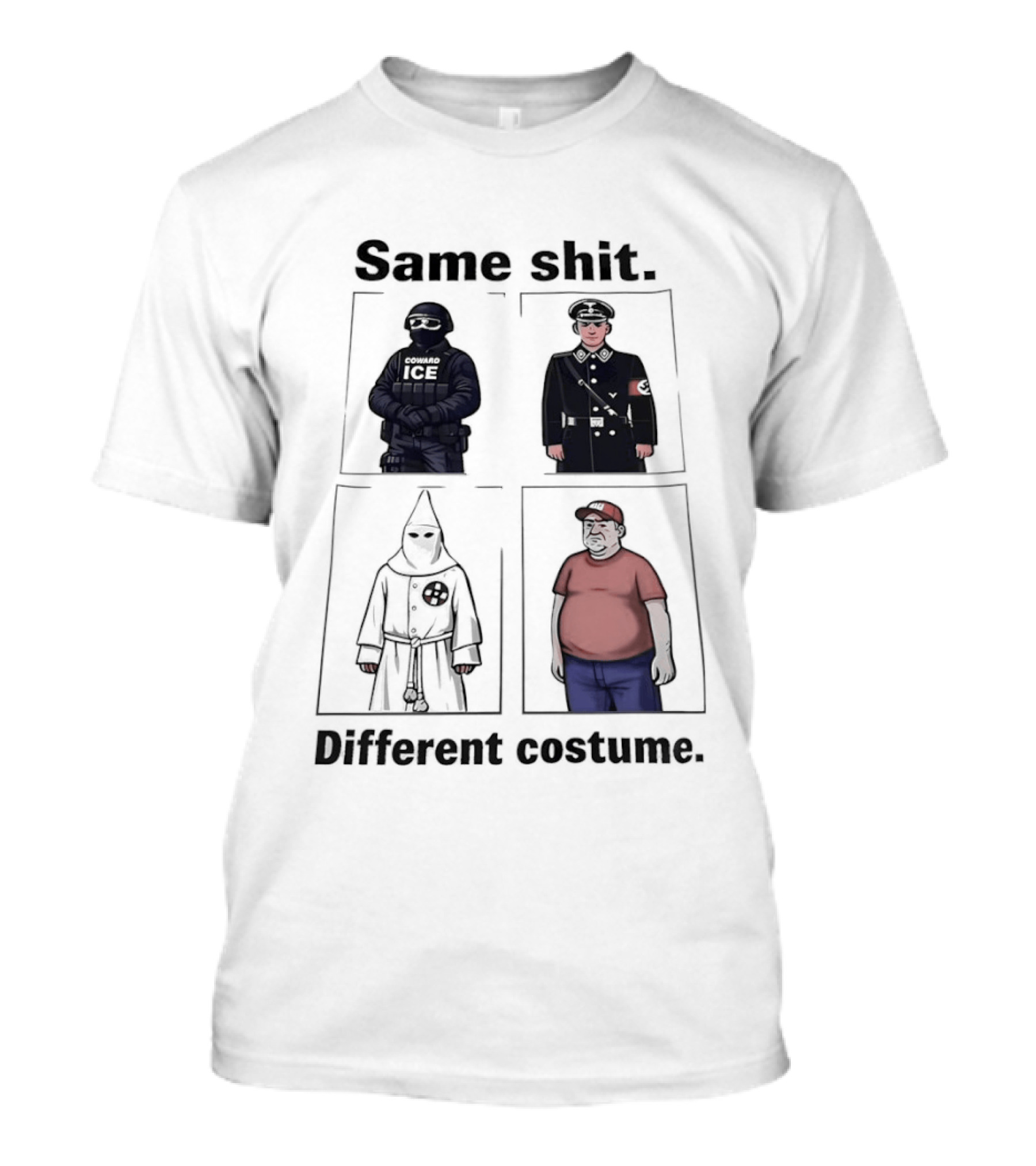 Same Shit Different Costume KKK MAGA Political T-Shirt