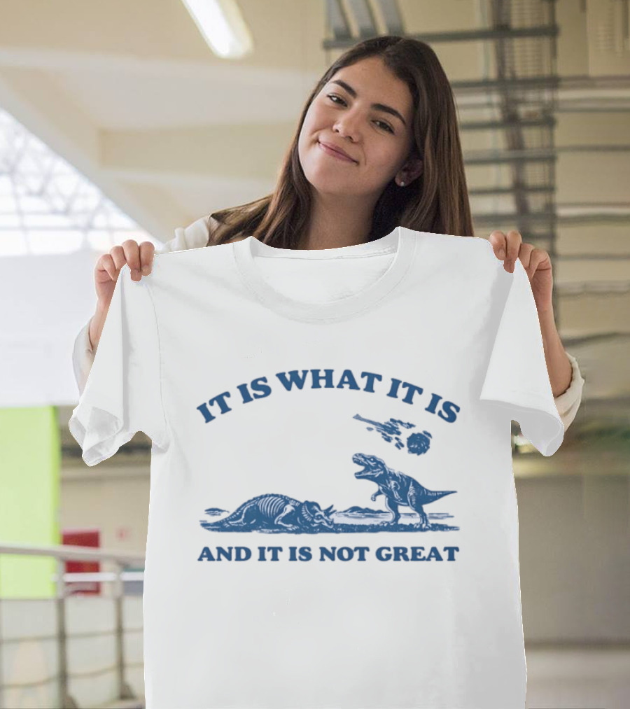 It Is What It Is Dinosaur And It Is Not Great T-Shirt