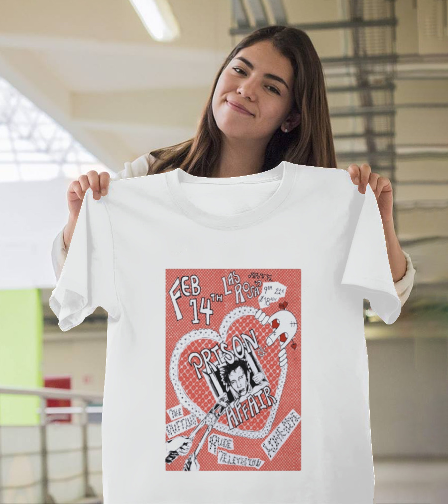 Prison Affair Tour Feb 14 Las Rosas Miami Live Music Event 2026 T-Shirt