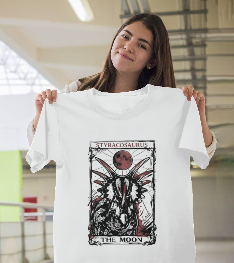 Styracosaurus Under Crimson Moon Magic T-Shirt