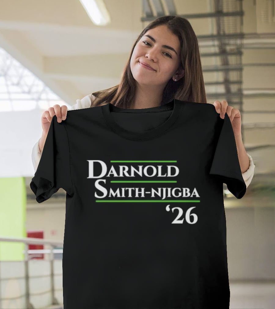 Darnold Smith Njigba '26 Seattle Seahawks Football Presidential Campaign T-Shirt