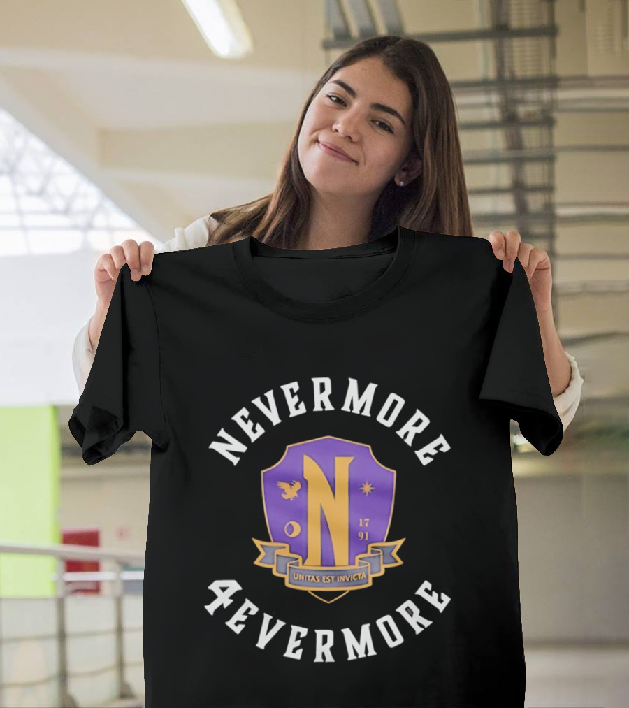 Wednesday Nevermore 4evermore 1791 Utina Nex Invicta T-Shirt