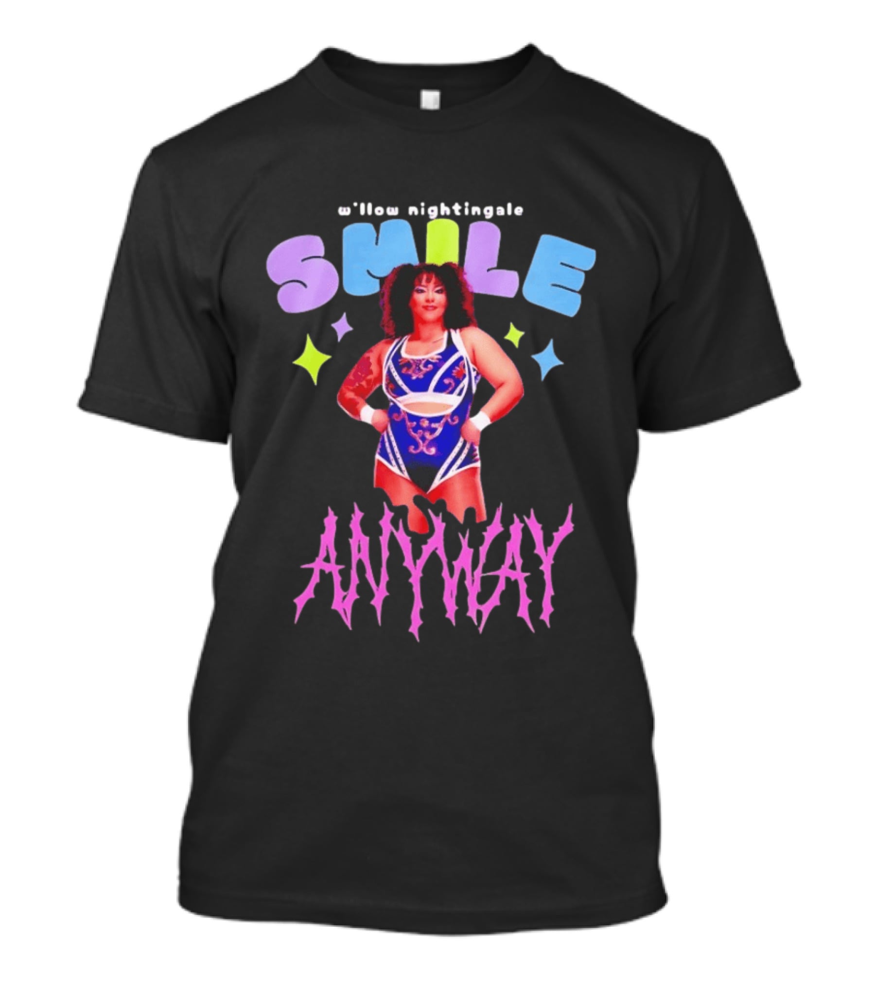 Willow Nightingale Smile Anyway AEW T-Shirt