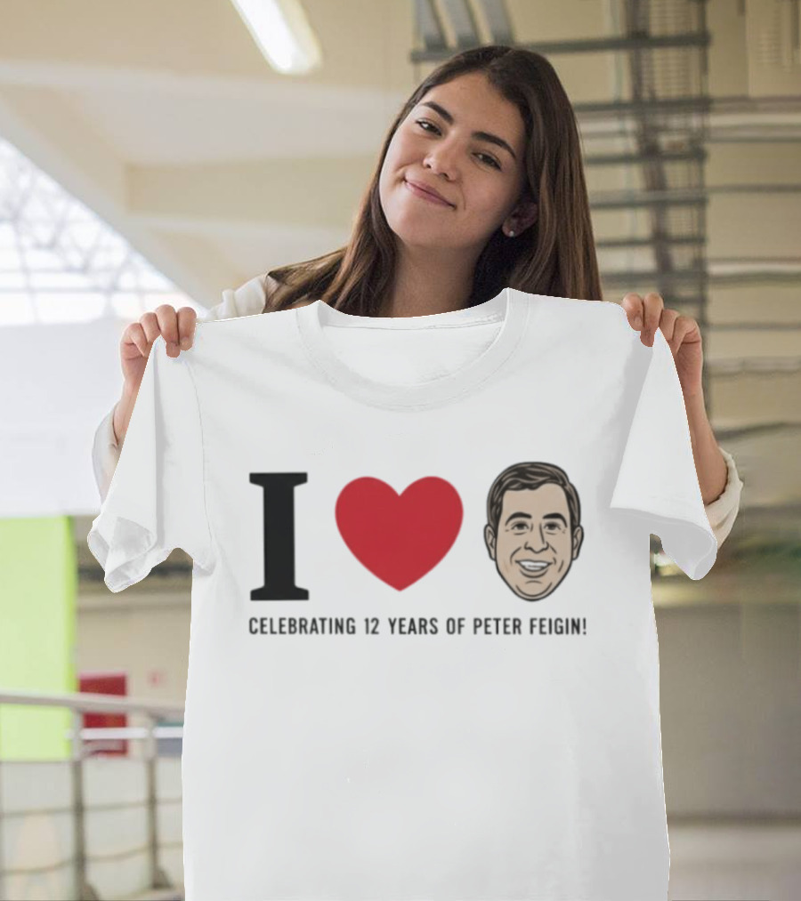 I Love Celebrating 12 Years Of Peter Feigin T-Shirt