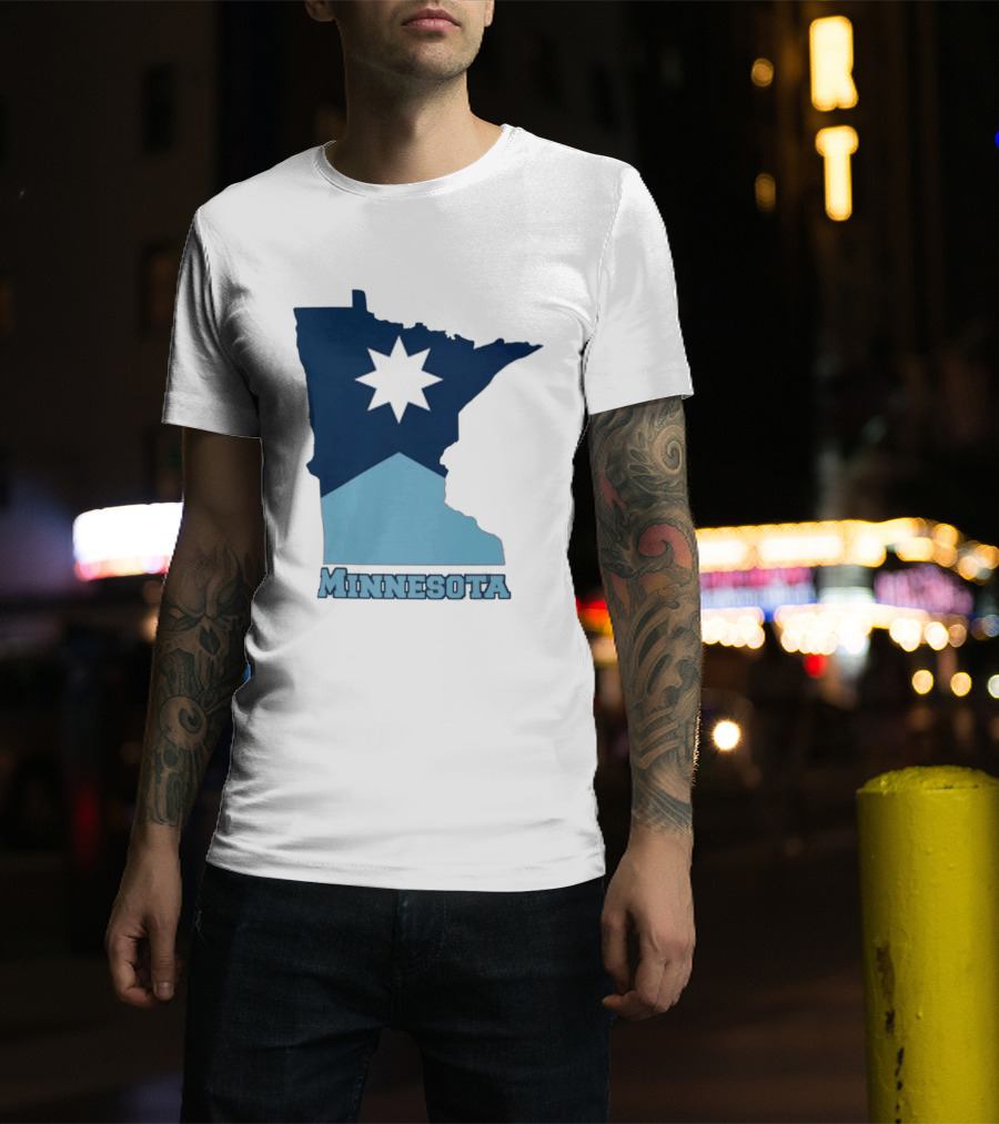 Minnesota Strong Star Map T-Shirt