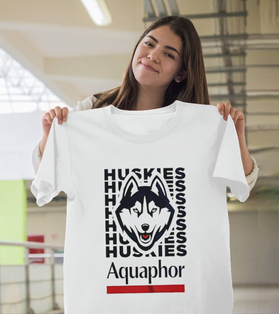 Uconn Huskies Basketball Aquaphor Huskies T-Shirt