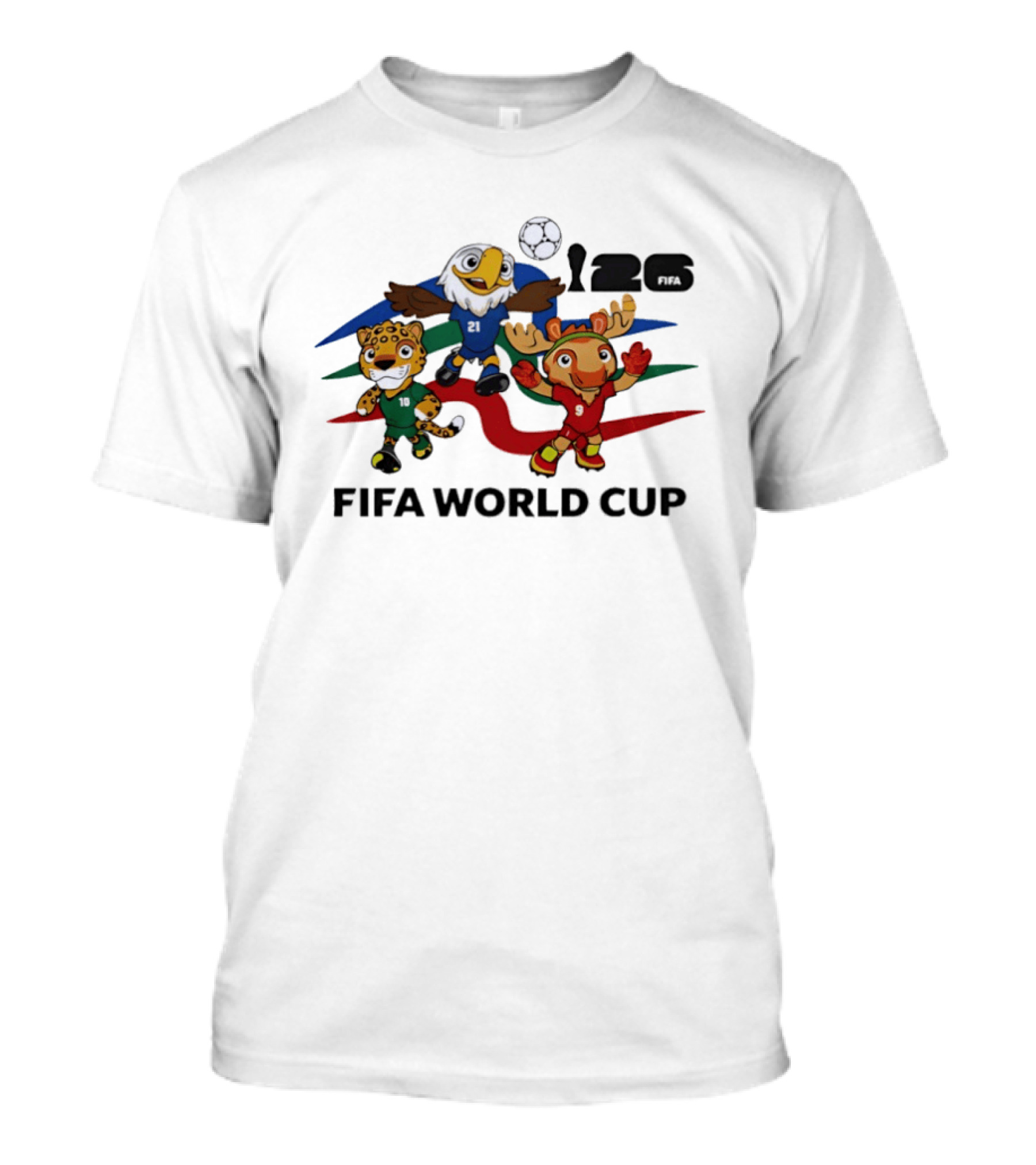Maple Canada Zayu Mexico Clutch USA FIFA World Cup 2026 Mascots T-Shirt