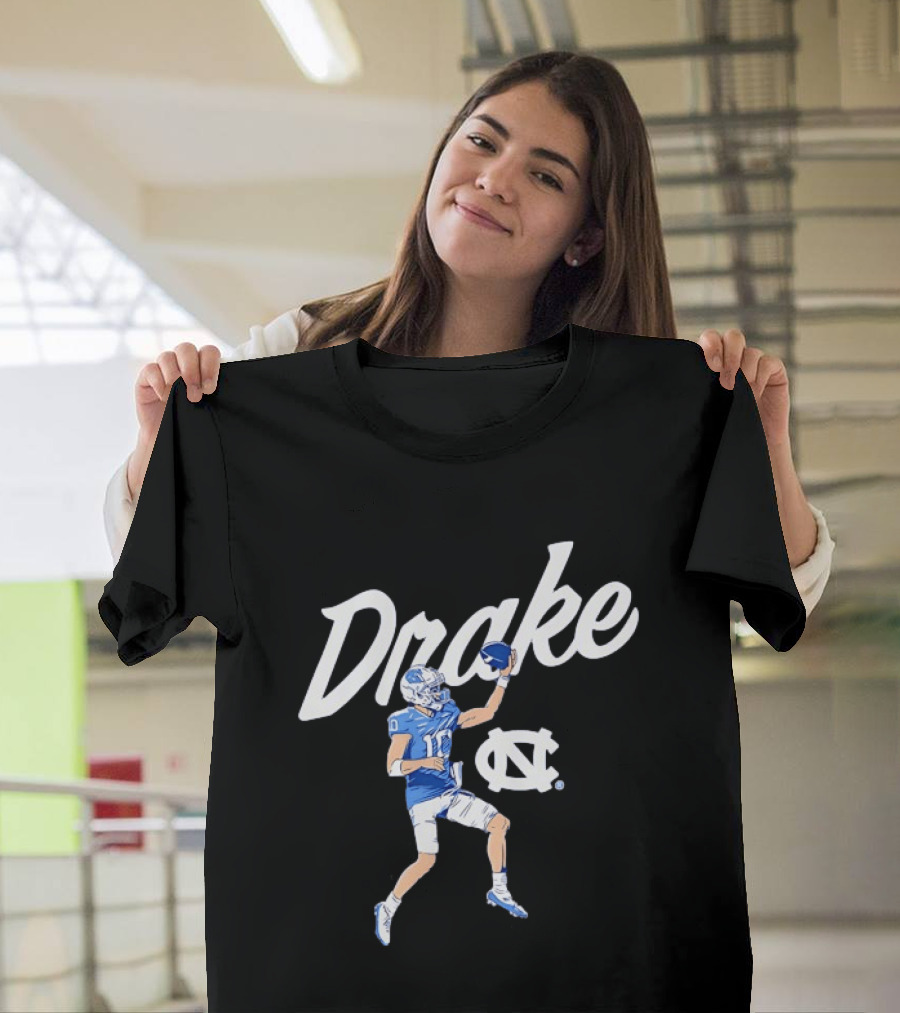 Drake Maye Finger Roll North Carolina Tar Heels Football UNC T-Shirt