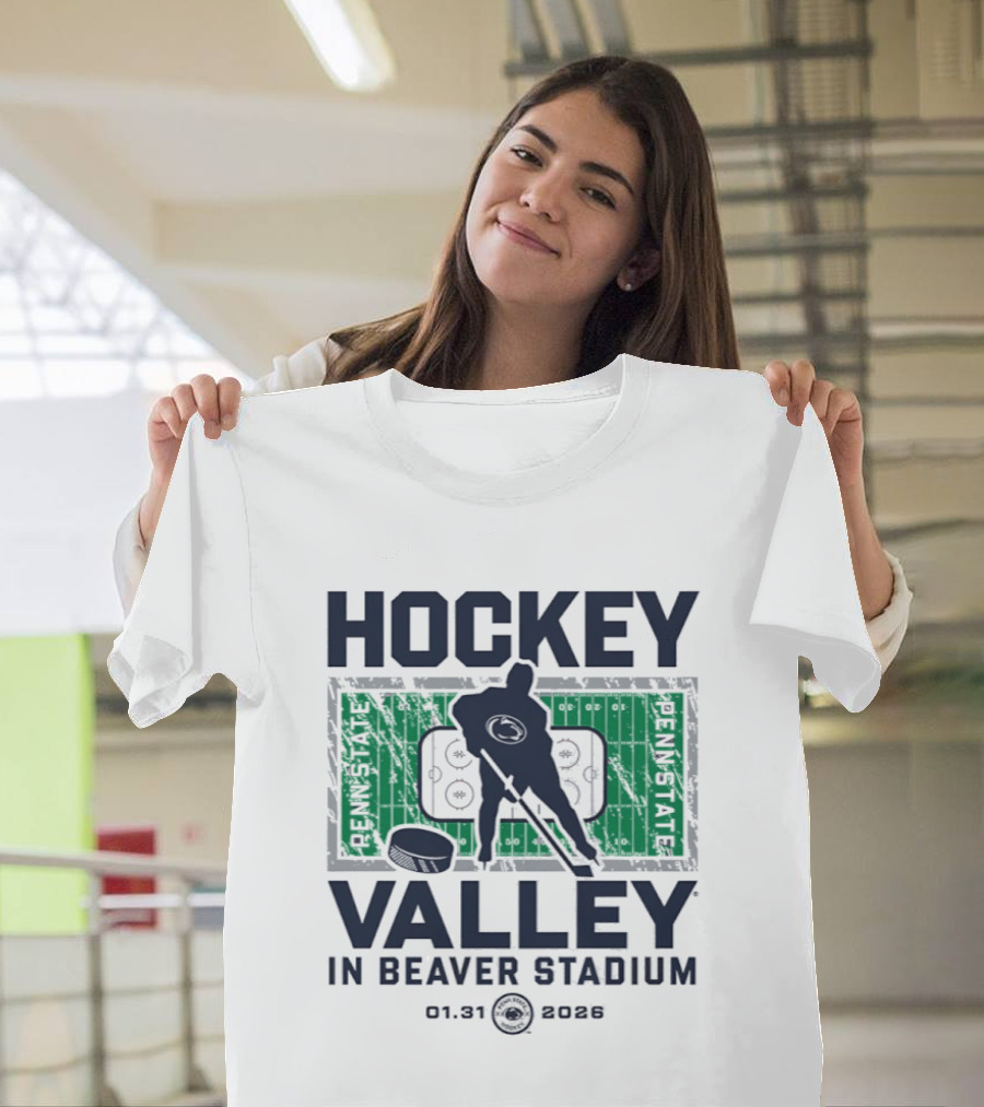 Penn State Nittany Lions Hockey Valley Beaver Stadium 2026 T-Shirt