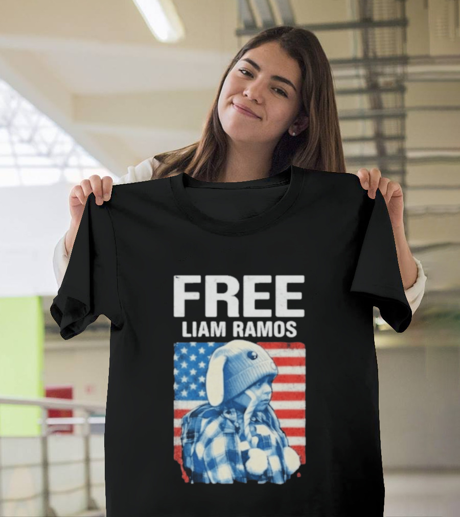 Free Liam Ramos American Flag T-Shirt