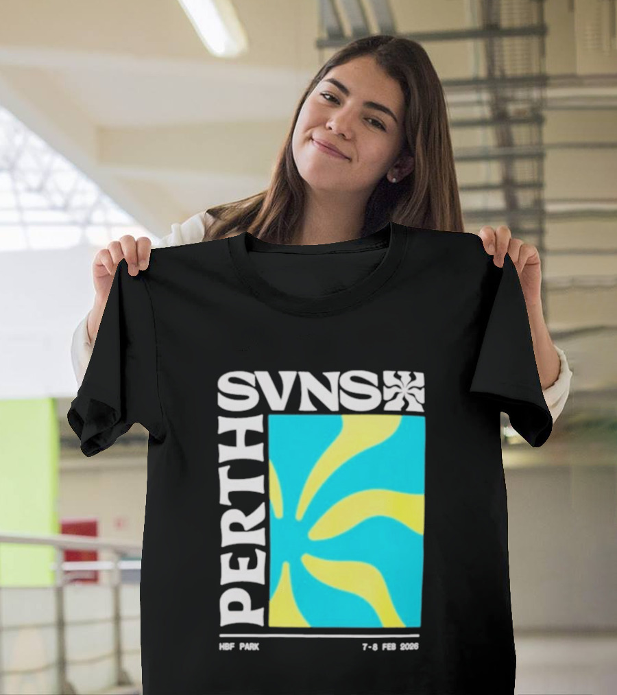 SVNS Perth 2026 Event 7 8 Feb Yellow Blue T-Shirt