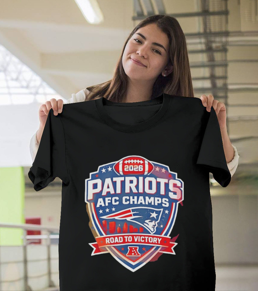 Patriots AFC Champs 2026 Road To Victory T-Shirt