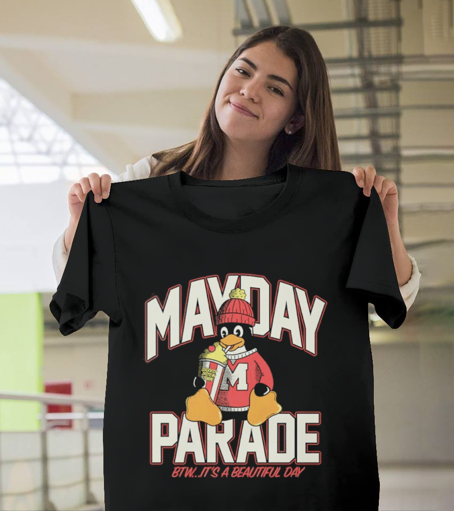 Penguin Mayday Parade BTW It's A Beautiful Day T-Shirt