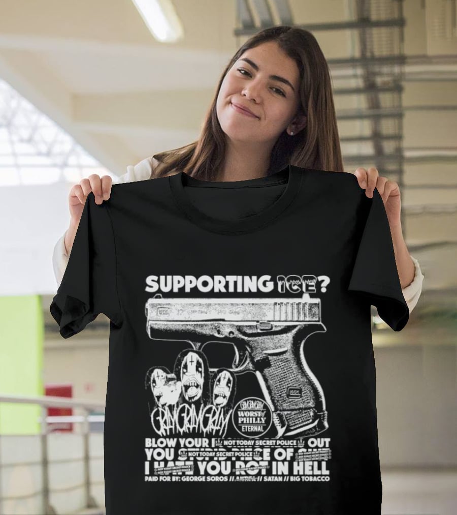 Supporting Ice Paid For By George Soros T-Shirt