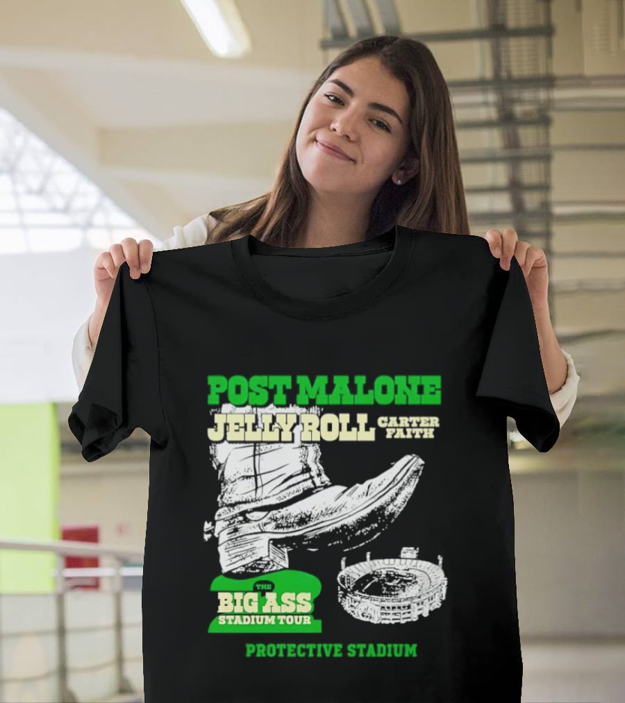 Post Malone Jelly Roll Limp Bizkit Big Ass Stadium Tour 2026 Jones AT&T Stadium T-Shirt