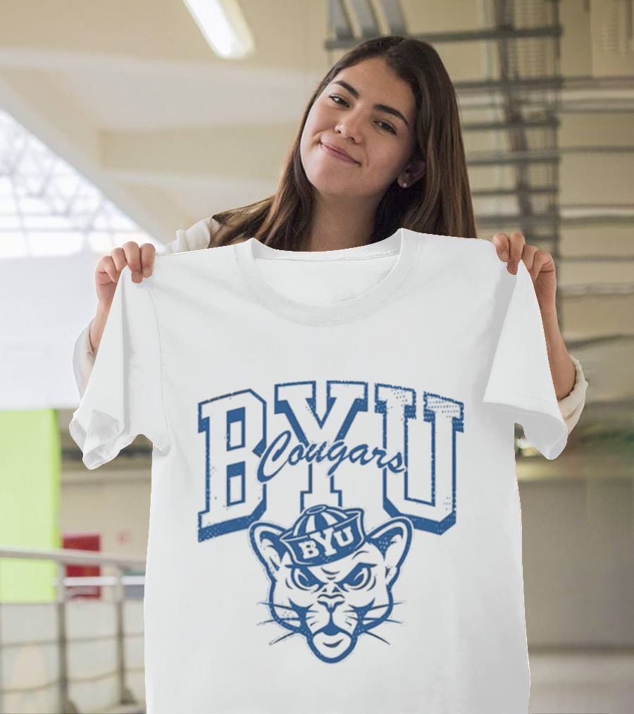 BYU Cougars Alma School Football Name Arch T-Shirt